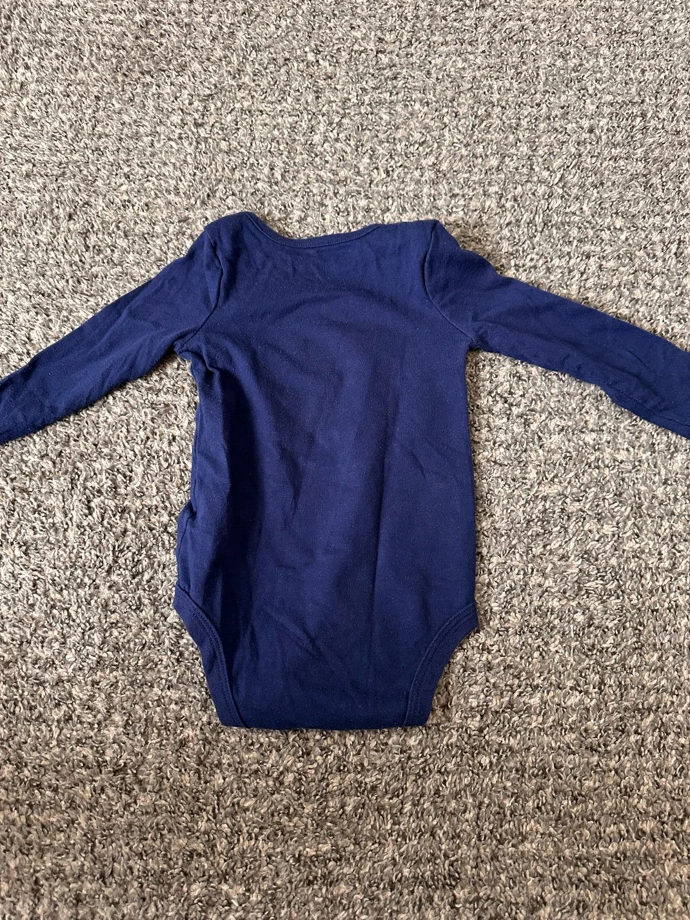 18M Cat & Jack Navy Long-Sleeve Moon Graphic Bodysuit with Pink Moon